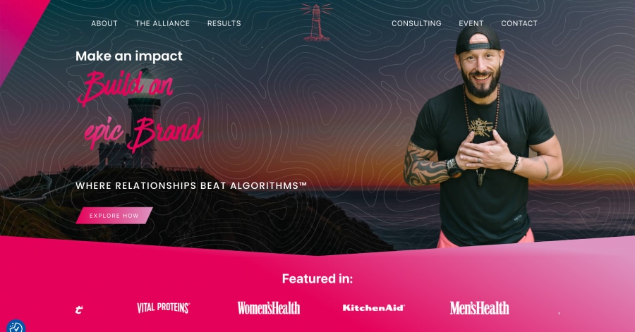 Mind of George - Influencer Website Examples