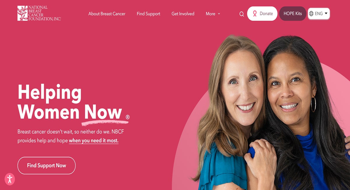 National Breast Cancer Foundation - Pink Web Design Best Pink Website Examples_National Breast Cancer Foundation