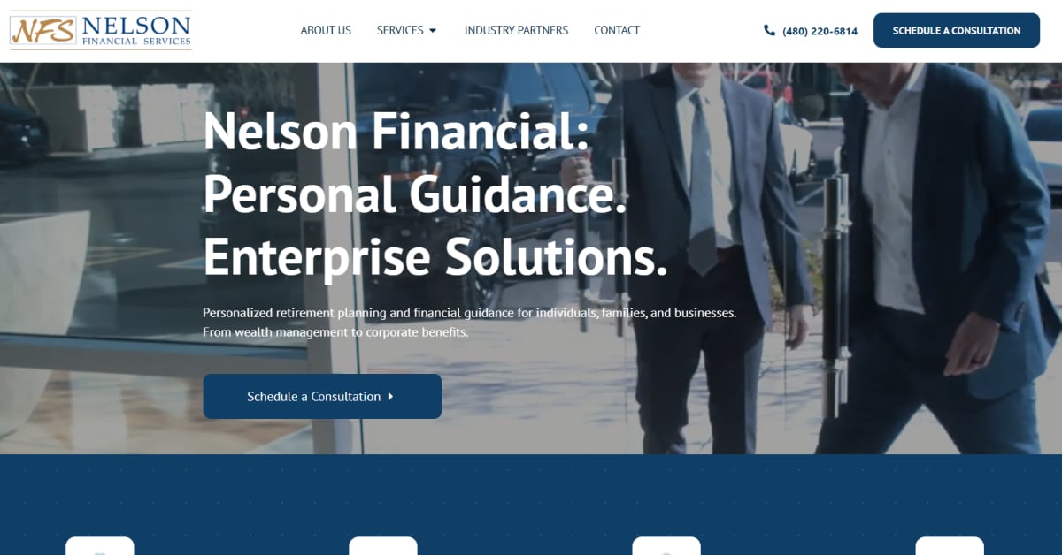Nelson - Blue Web Design Best Blue Websites_TROA