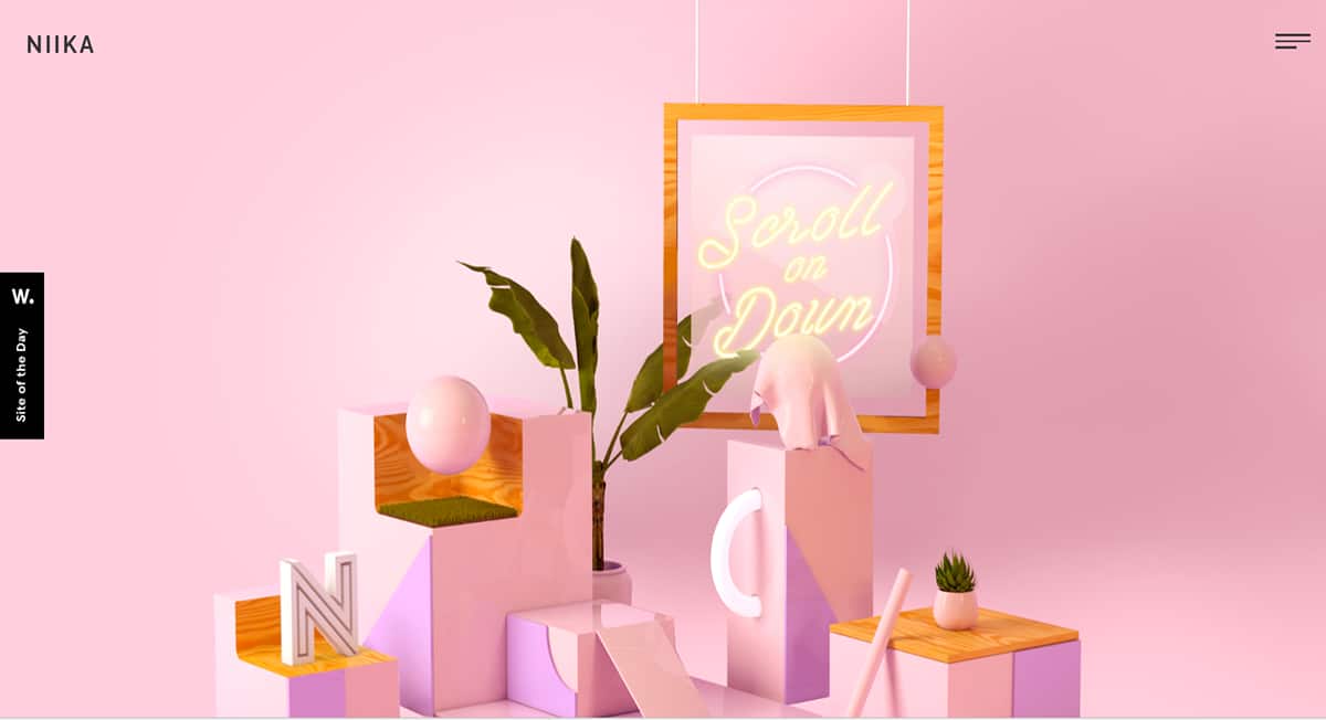 Best Pink Website Examples_NIIKA