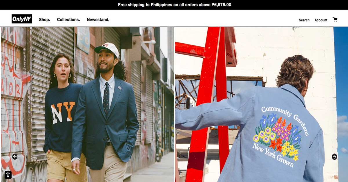 Only NY - Fashion Design Website