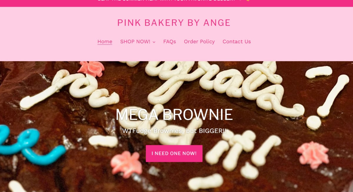 Pink Bakery - Pink Web Design Best Pink Website Examples_Pink Bakery By Ange