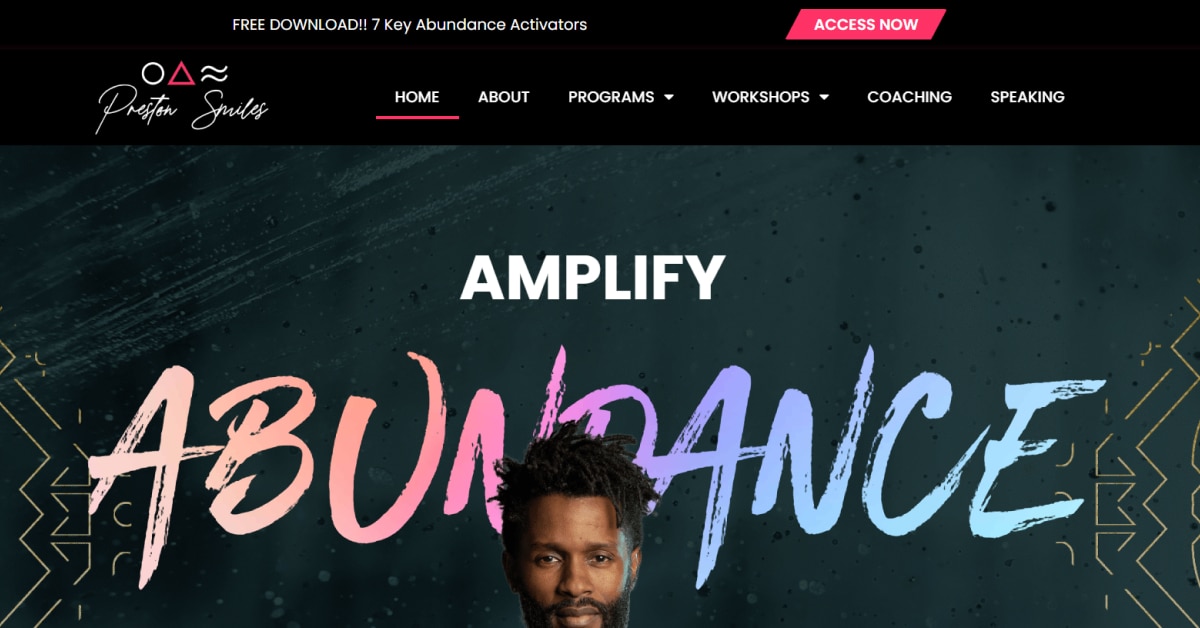 Preston Smiles - Public Speaker Website Best Public Speaker Websites_Preston Smiles