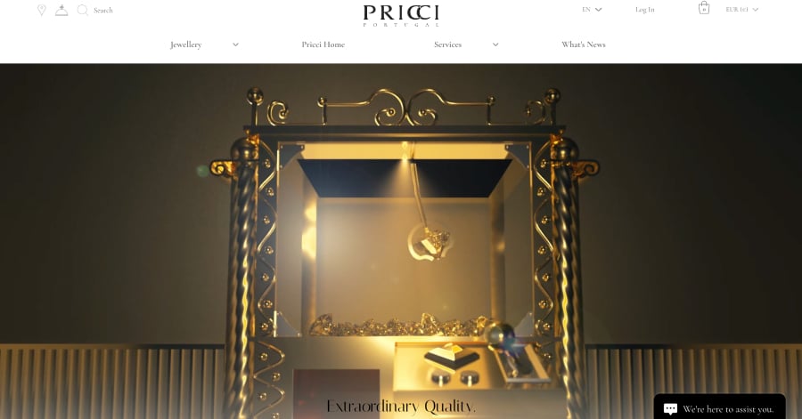Pricci - Luxury Website Examples