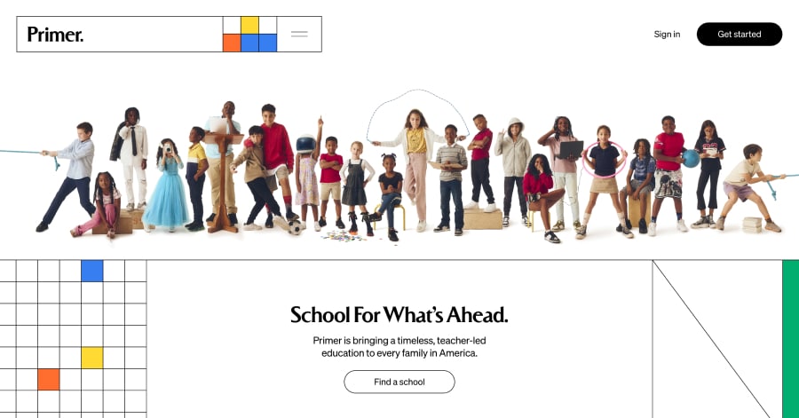 Primer - Startup Website Example