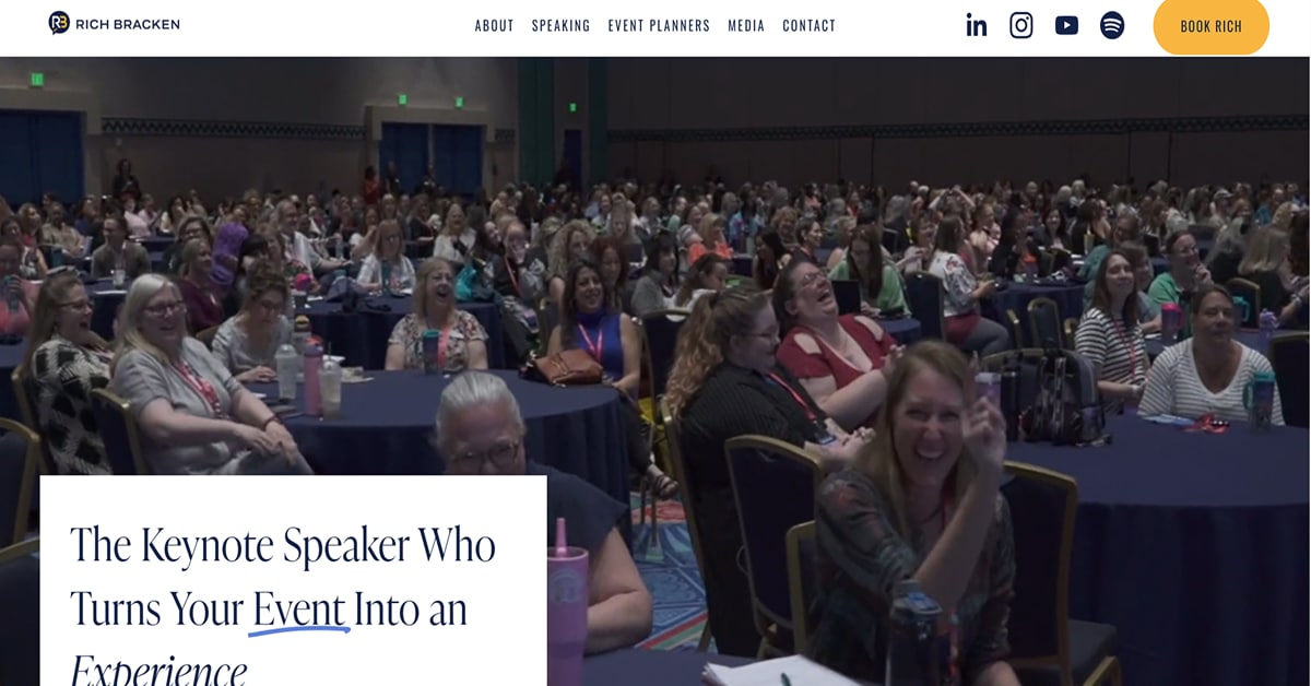 Rick Bracken - Public Speaker Website Best Public Speaker Websites_Rich Bracken