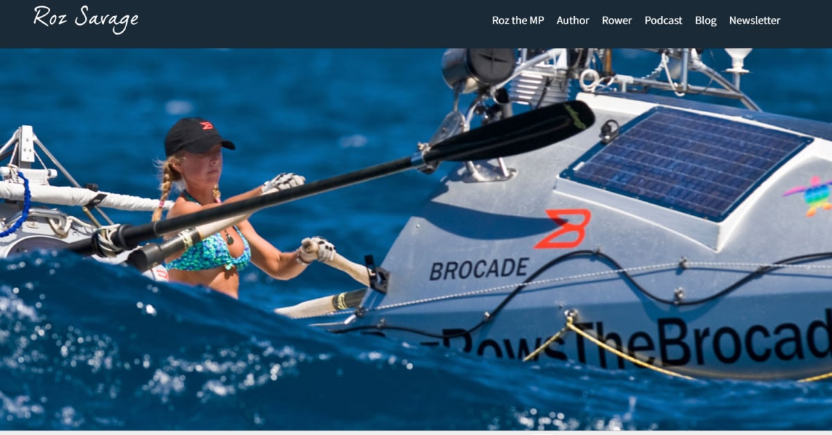 Roz Savage - Public Speaker Website Best Public Speaker Websites_Roz Savage