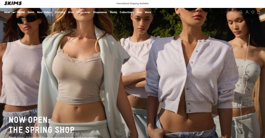 Skims - Influencer Website Examples skims - influencer website examples