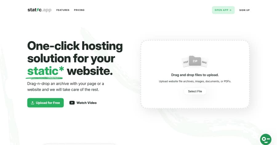 Static - Landing Page Design Example
