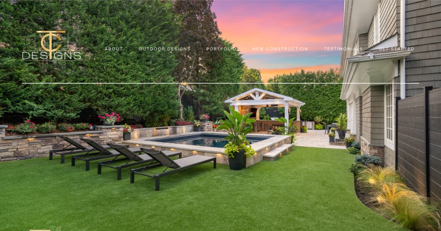 TC Designs - Landscaping Website Example