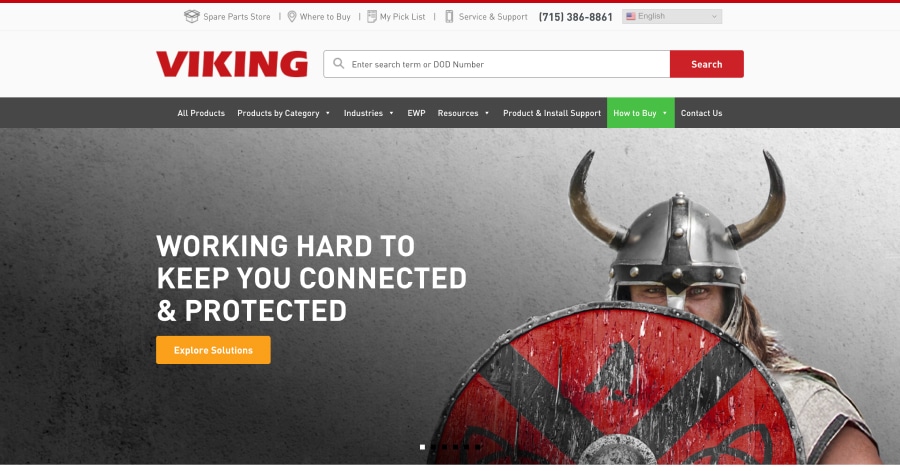 Viking - Factory Website Example Viking - Factory Website Example