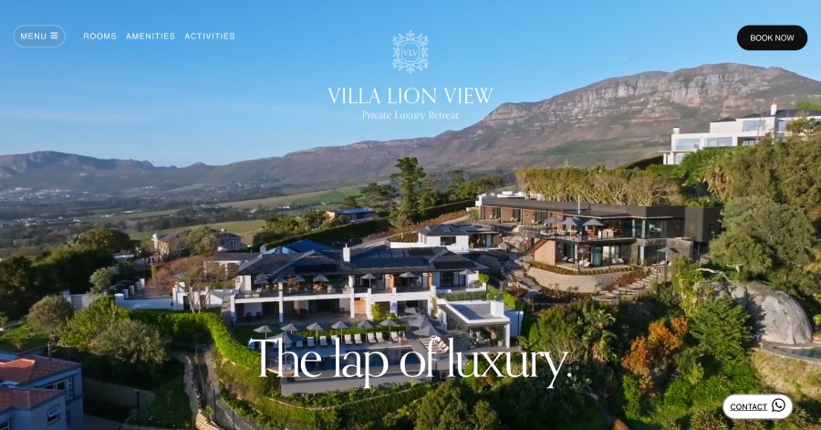 Villa Lion View - Luxury Website Examples