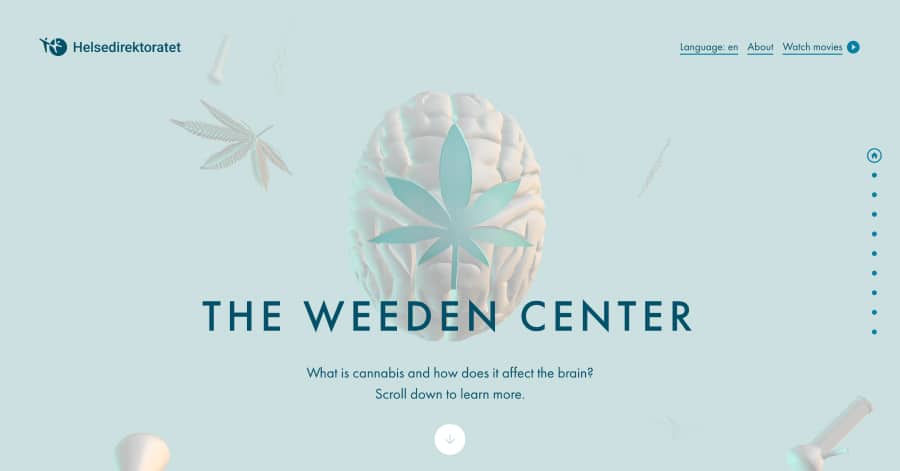 The Weeden Center - Pastel Website Examples