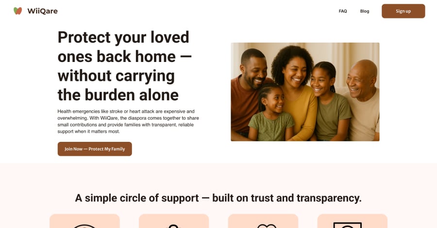 WiiQare - Landing Page Design Example Best Landing Pages_WiiQare