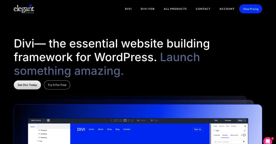 elegant themes - Startup Website Example