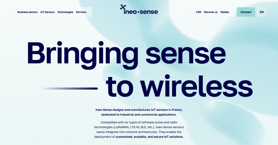 Ineo Sense - Pastel Website Examples