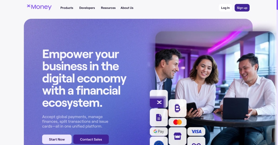 xMoney - Landing Page Design Example Best Landing Pages_xMoney
