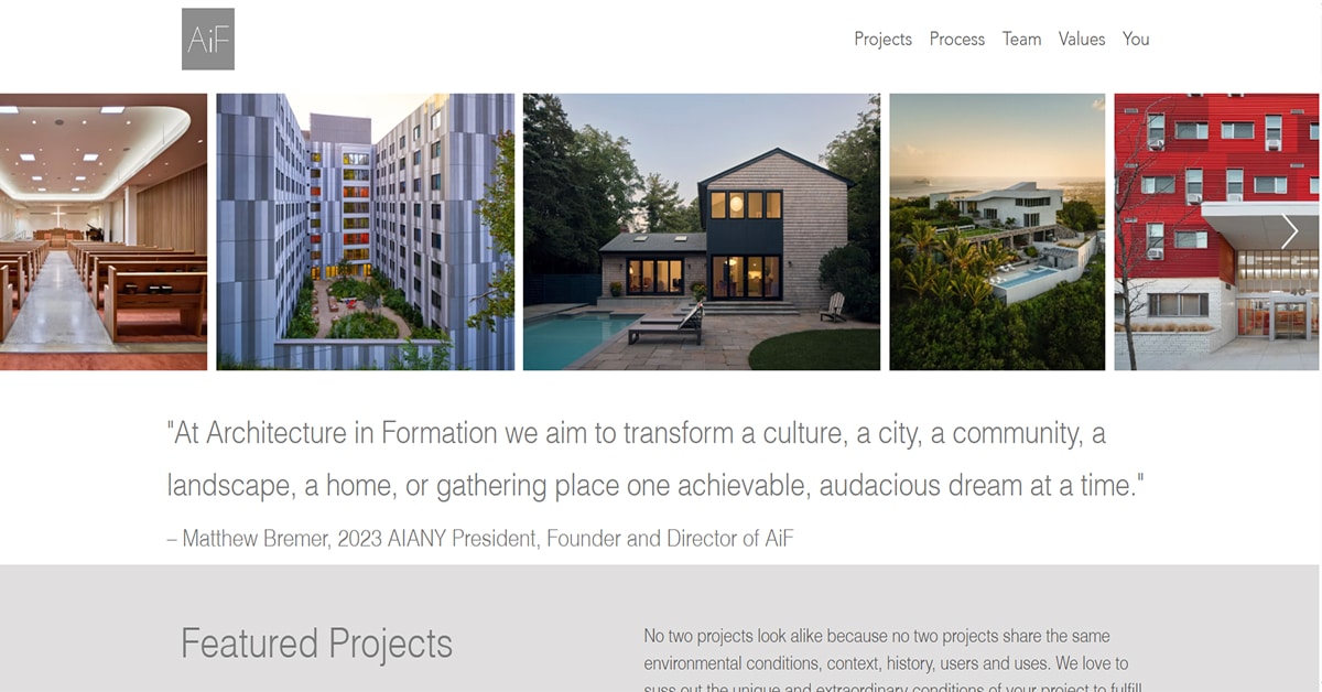 AIF - Squarespace Website