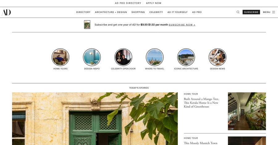 Ad Pro Directory - Interior Website Example