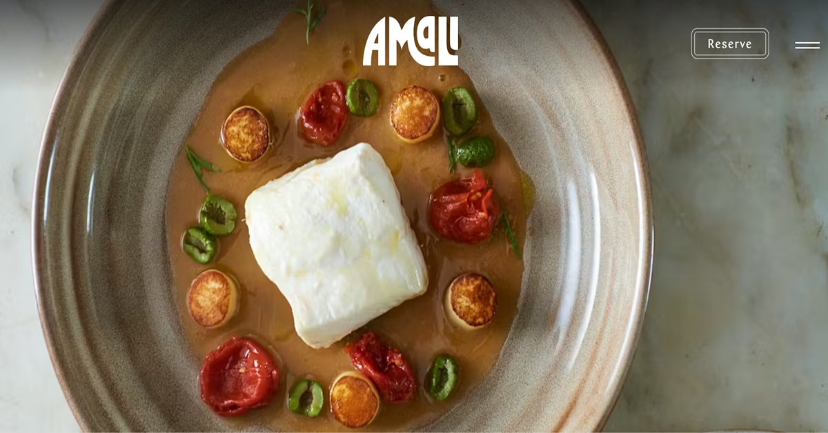 Best Restaurant Websites_Amali
