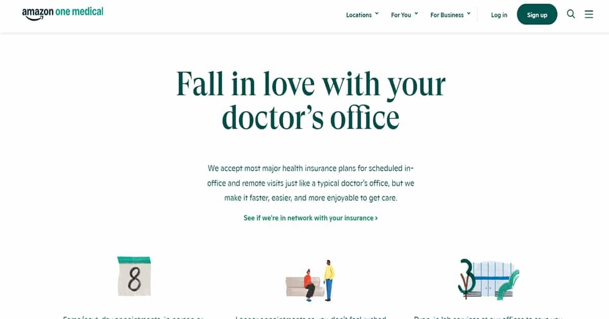 Best White Web Design_Amazon One Medical