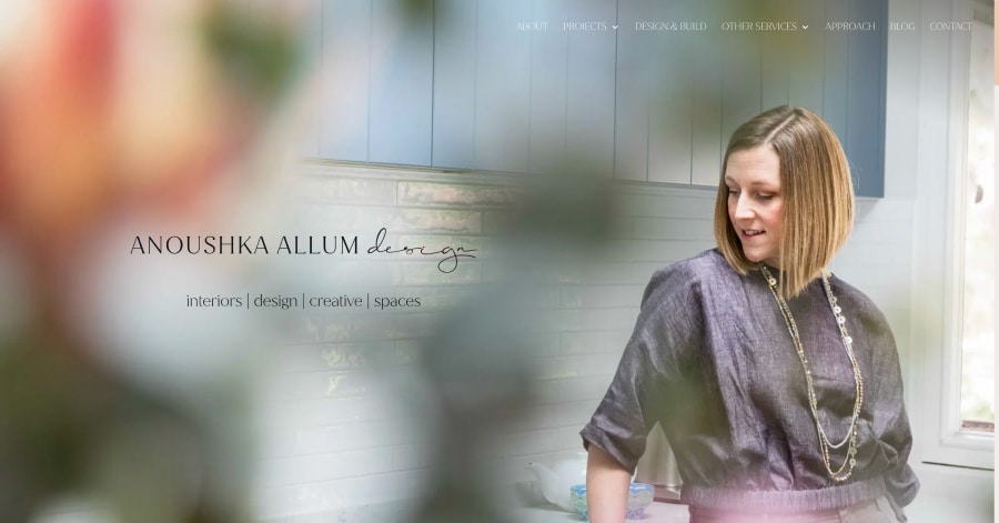 Anoushka Allum Design - Interior Website Example