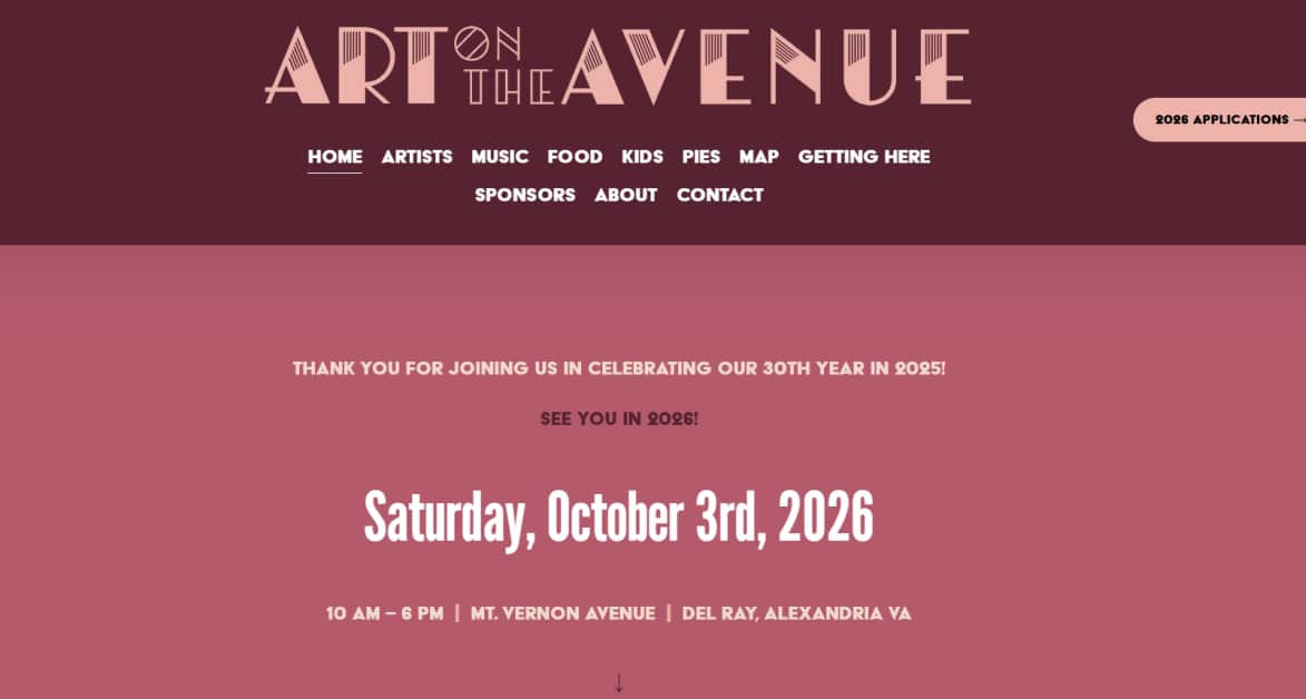 Art on the Avenue - Squarespace Website