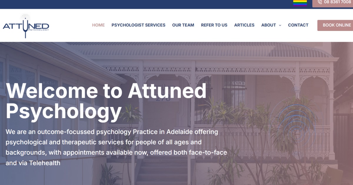Attuned - Therapist Website Attuned