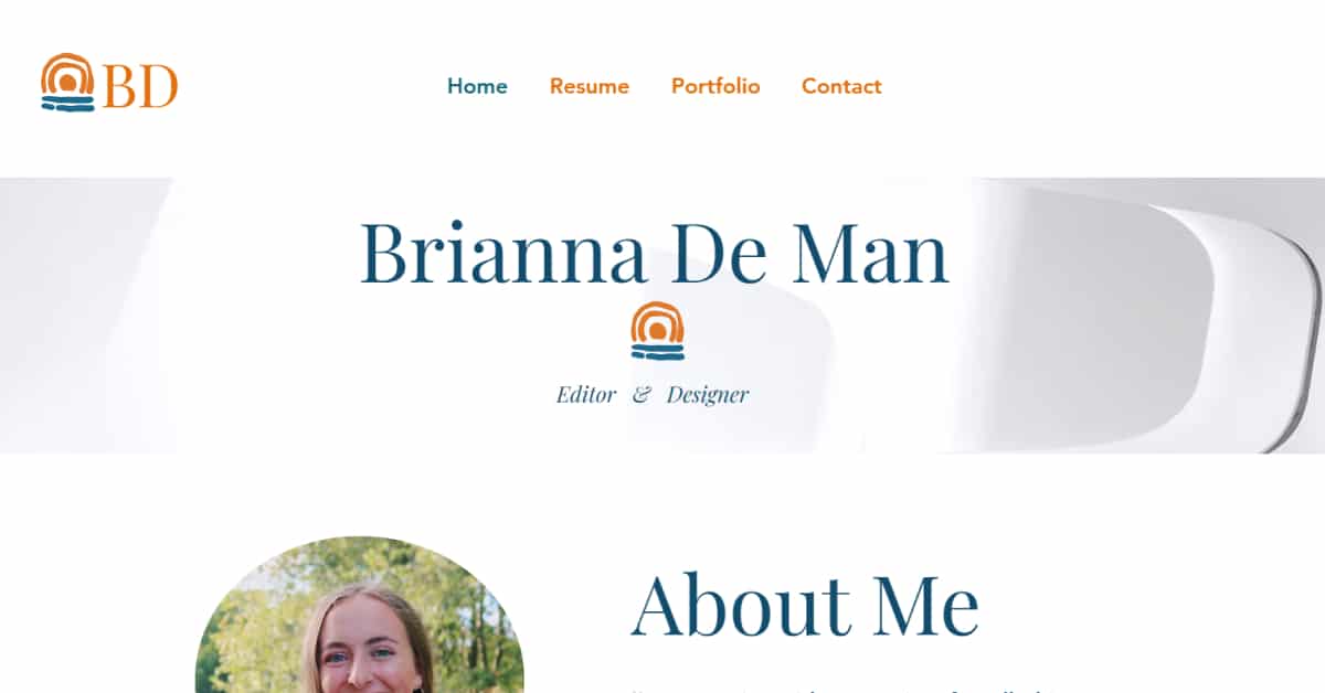 Best Student Portfolio Websites_Brianna De Man