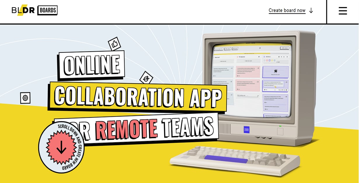 Dunderville - Retro Website Examples