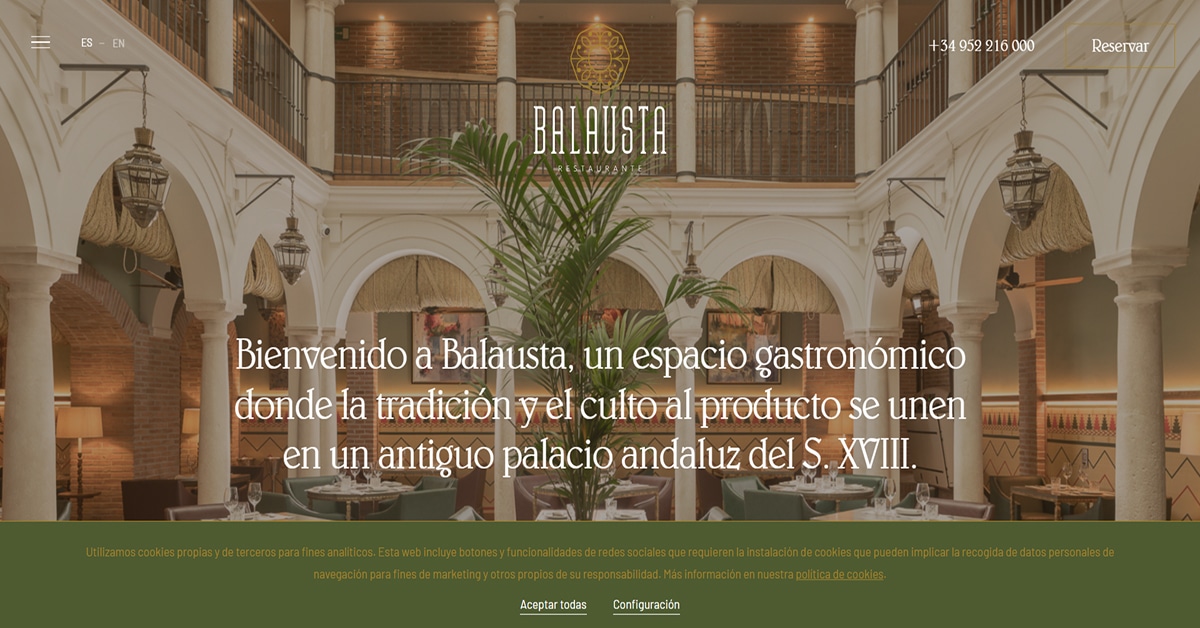 Best Restaurant Websites_Restaurante Balausta
