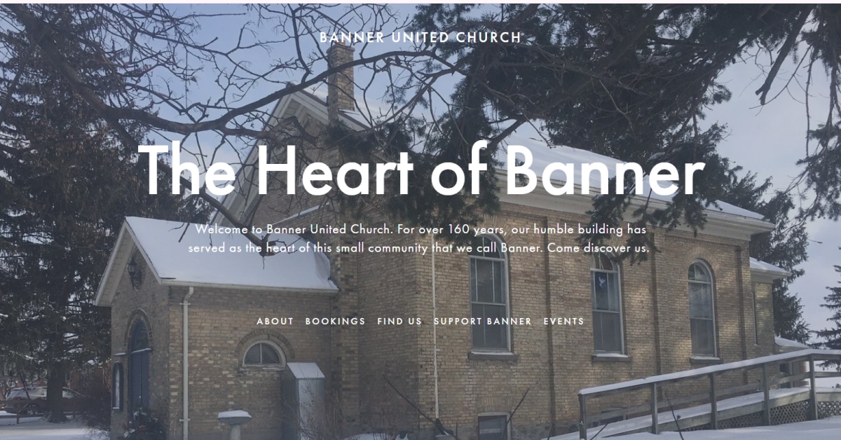 Banner United Church - Squarespace Website