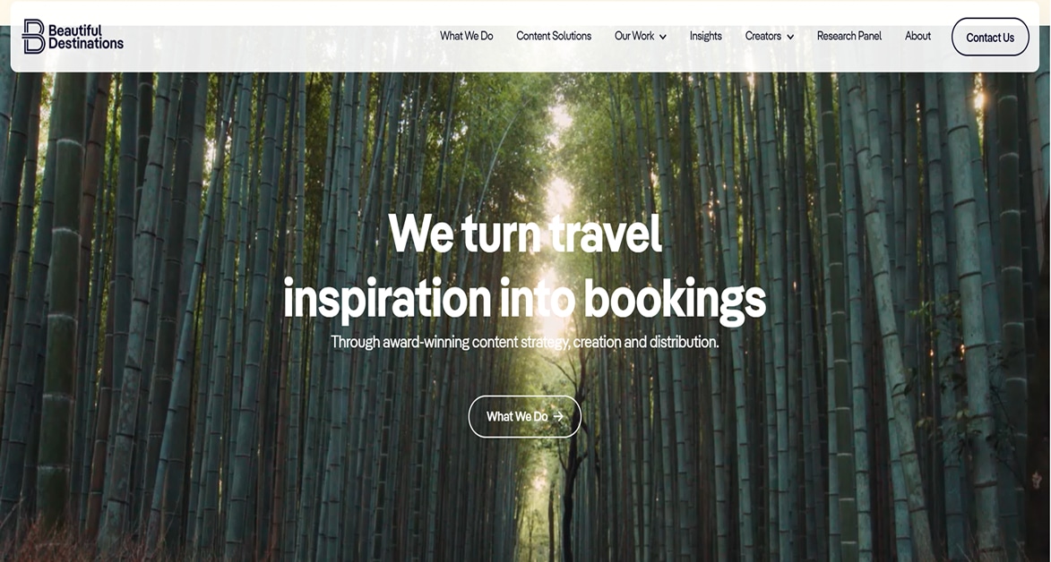 Beautiful Destinations - Squarespace Website
