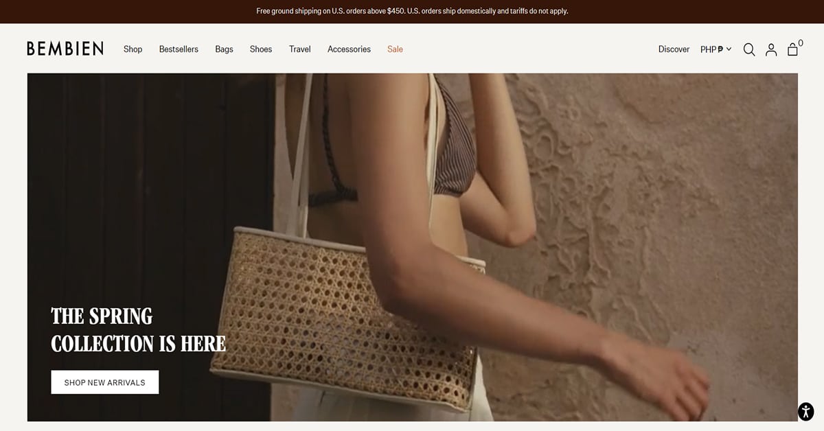 Bembien - Squarespace Website