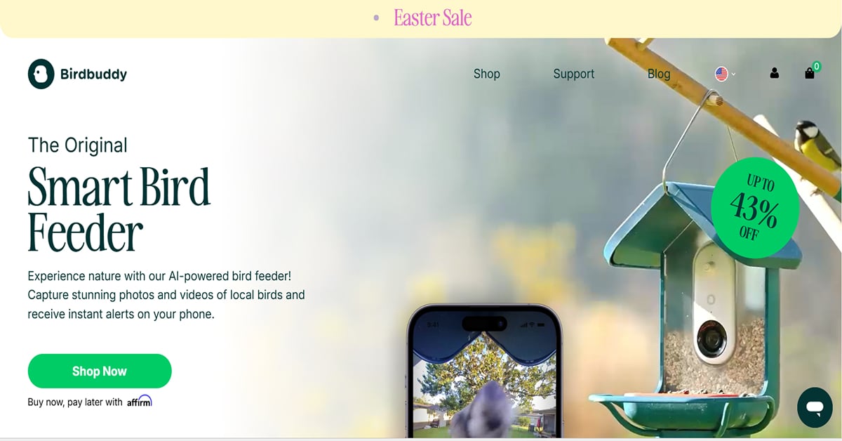 Birdbuddy - Responsive Website Example