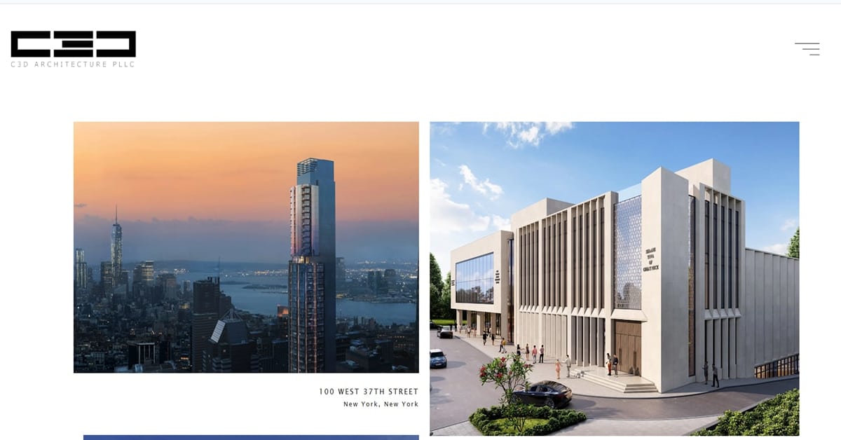 Best White Web Design_C3D Architecture