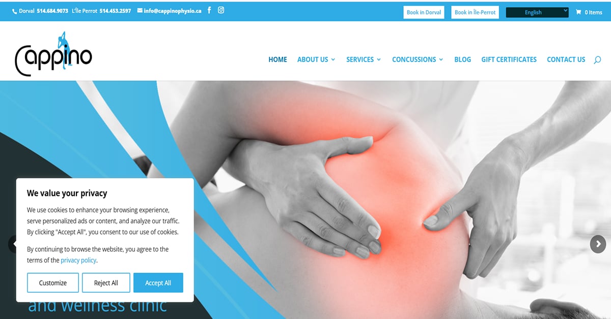 Cappino - Therapist Website