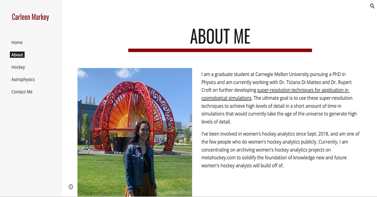 Best Student Portfolio Websites_Carleen Markey