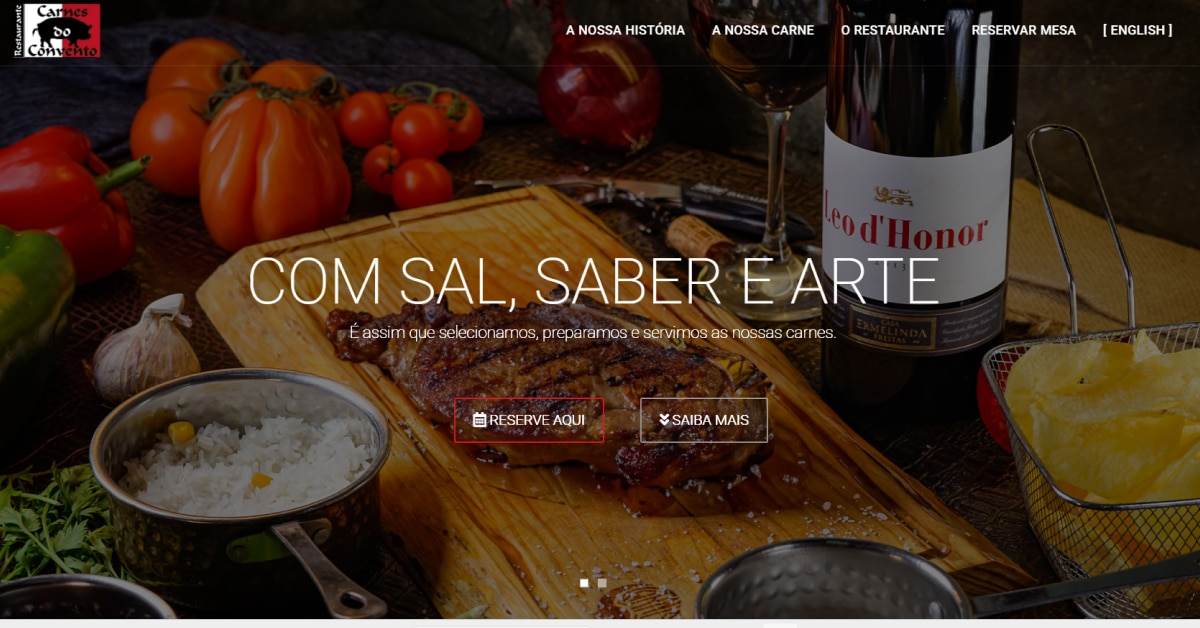 Best Restaurant Websites_Carnes Do Convento