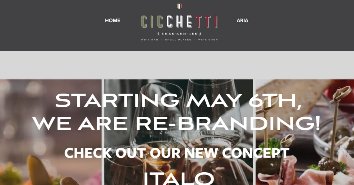 Best Restaurant Website_Cicchetti