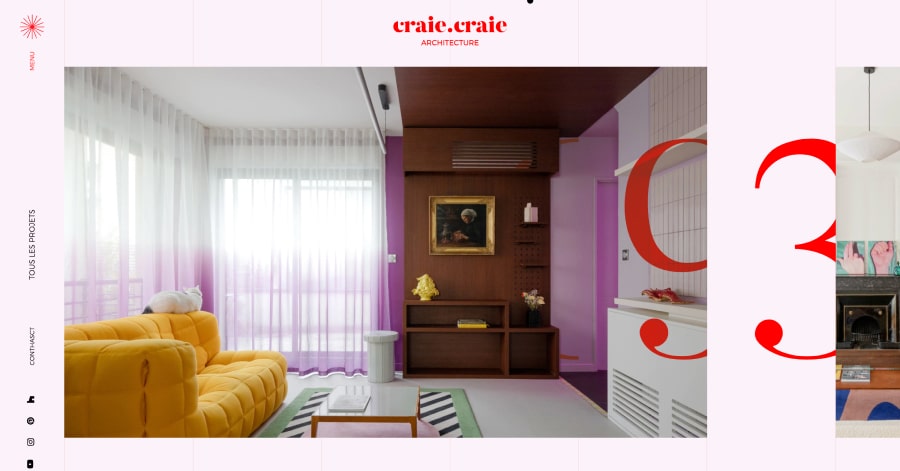 Craie, craie - Interior Website Example