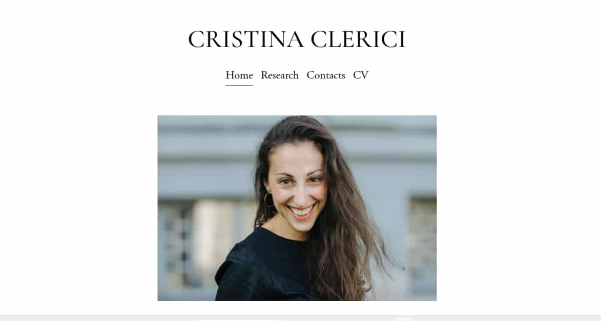 Best Student Portfolio Websites_Cristina Clerici