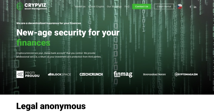 Crypviz - Financial Website Example