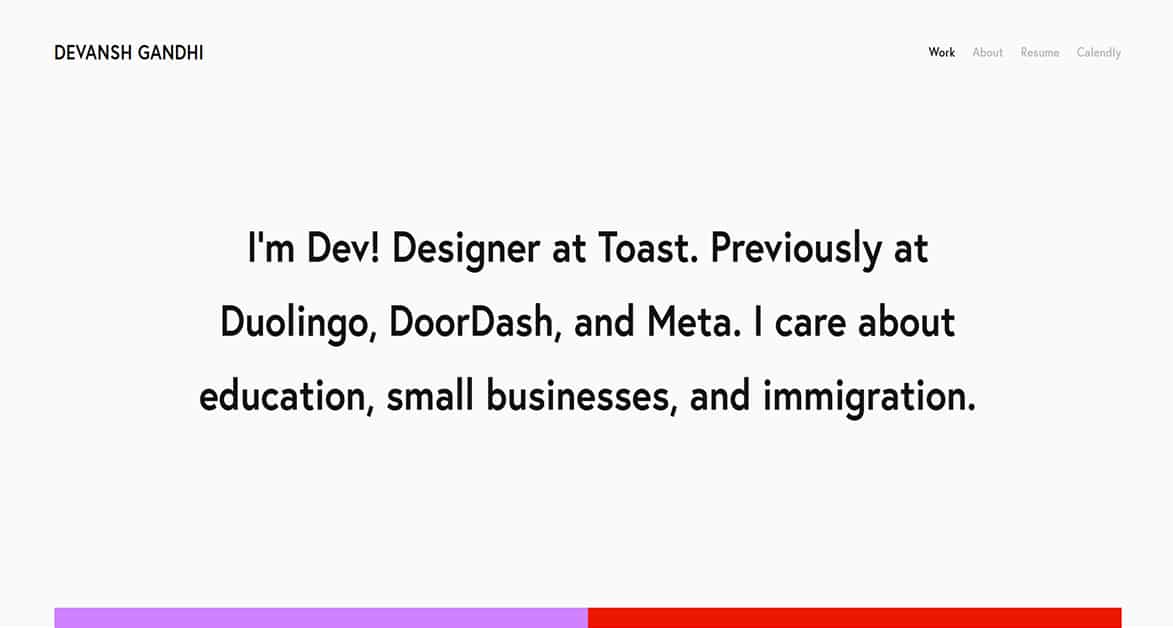 Best Student Portfolio Websites_Devansh Gandhi