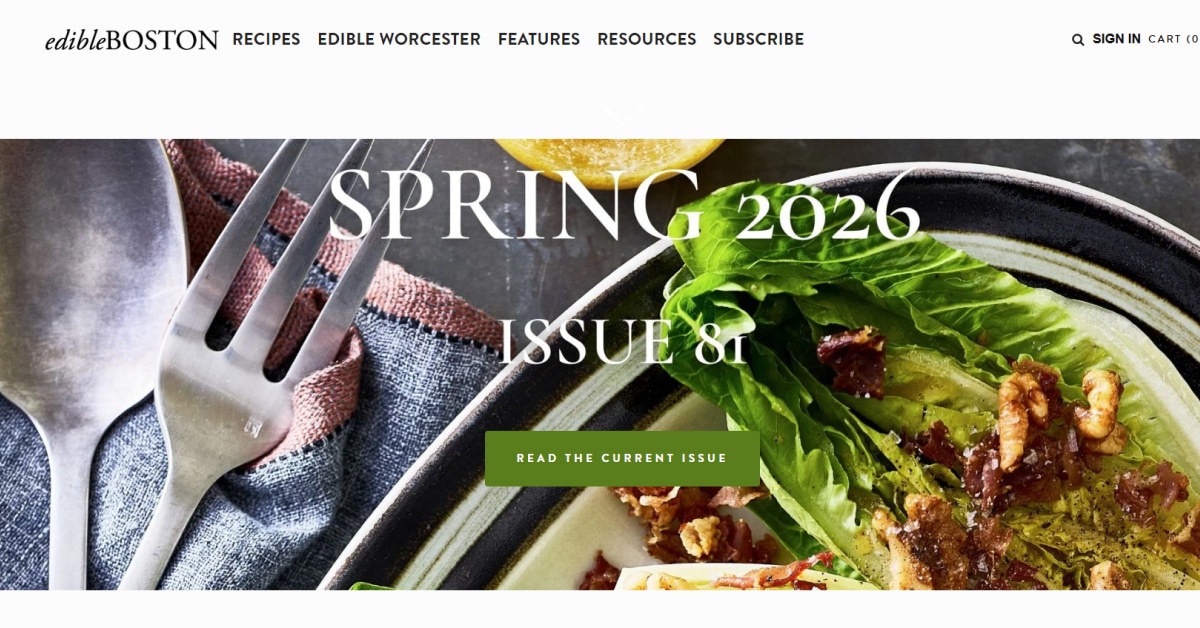 Edible Boston - Squarespace Website