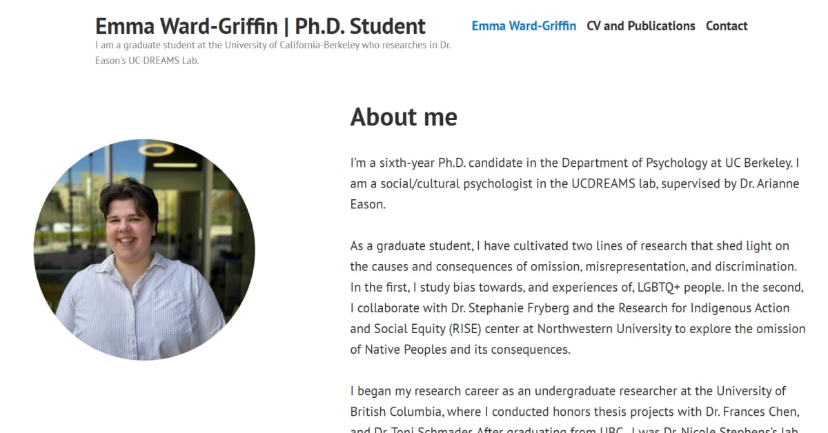 Best Student Portfolio Websites_Emma Ward-Griffin