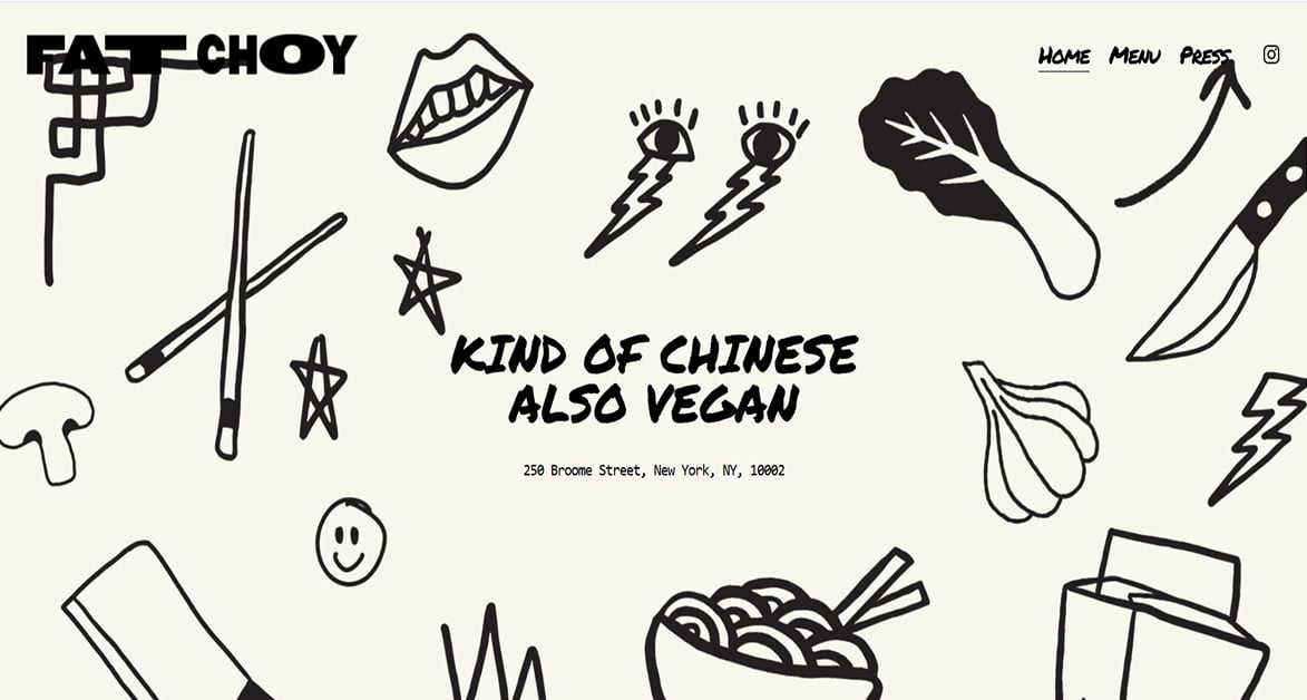 Fat Choy - Squarespace Website Fat Choy - Squarespace Website Example