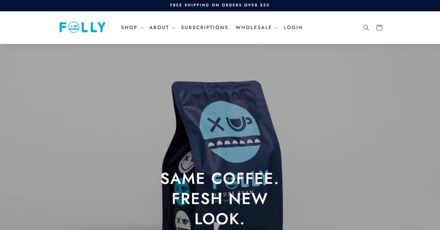 Folly Coffee - GoDaddy Website Example Folly Coffee - GoDaddy Website Example