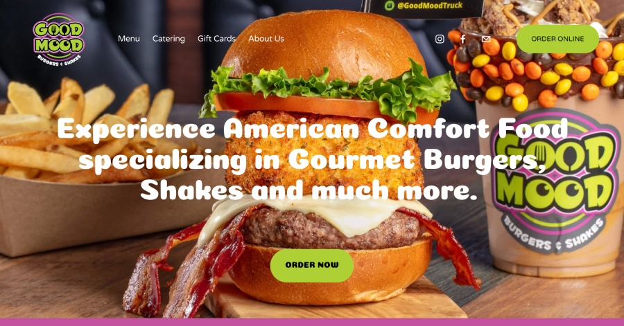 Good Mood Truck - Food Truck Website Examples