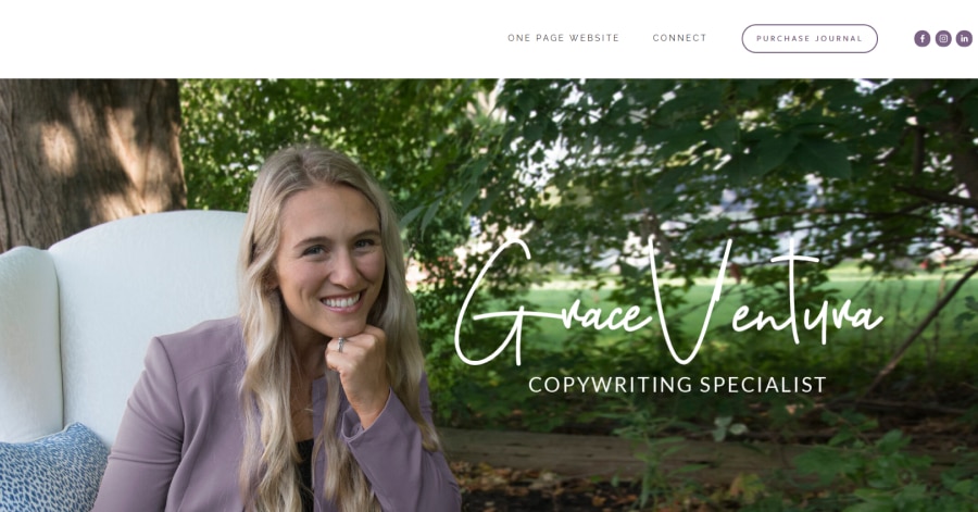 Grace Ventura - Squarespace Website